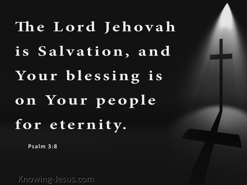 Psalm 3:8 The Lord Is Salvation (white)